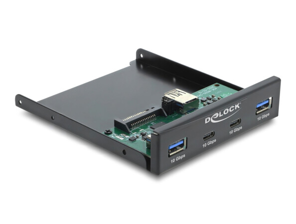 Panneau avant 3.5" USB 10 Gbps 2 x USB Type C + 2 x USB Type A