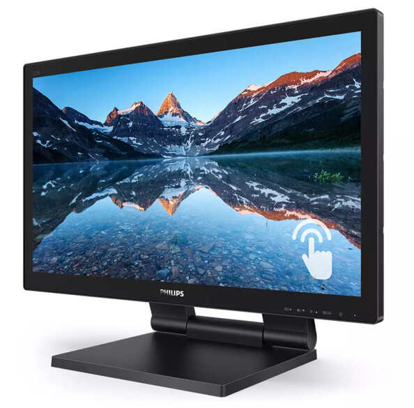 Détail des ports latéraux du moniteur Philips B Line HDMI USB-C et audio
