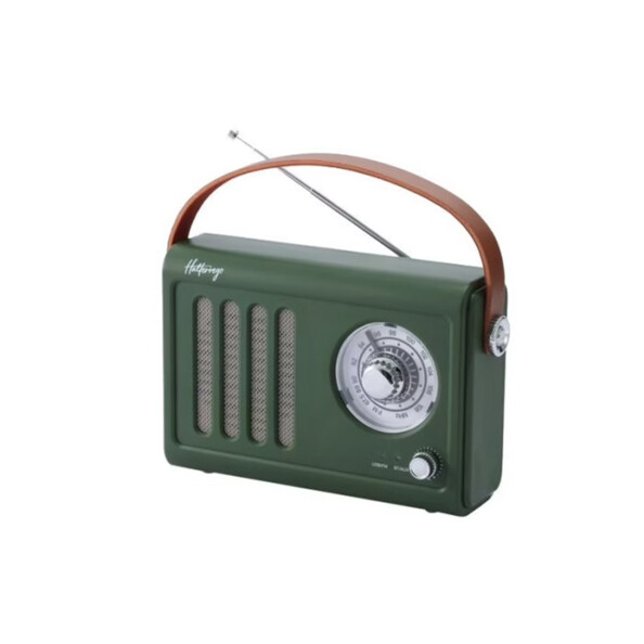 Enceinte/radio rétro verte bluetooth FM USB