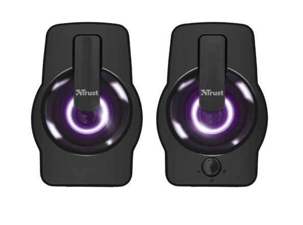 Enceintes PC filaires Trust Gemi RGB 2.0 noir