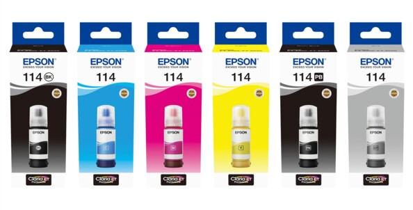 Encre EcoTank 114 noir photo 70 ml pour imprimantes ET-8500 et ET-8550