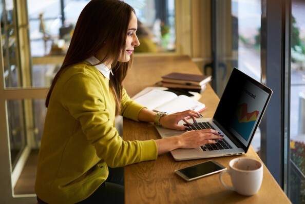 Filtre de confidentialité Bright Screen pour PC portable 14" / 16:9 - Avec bords