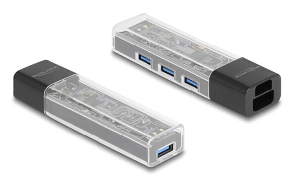Hub USB 3.2 4 ports USB A avec connexion USB C ou USB A