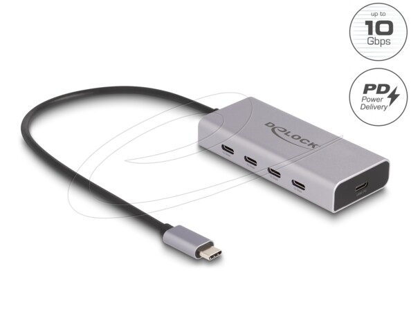 Hub USB Type-C 10 Gbit/s à 4 ports