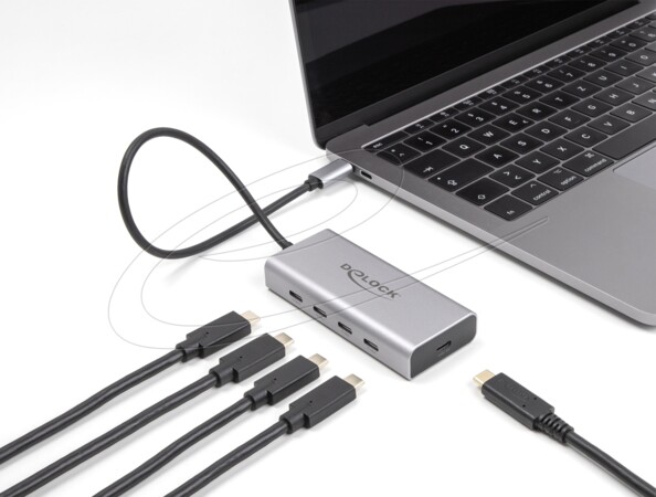 Hub USB Type-C 10 Gbit/s à 4 ports
