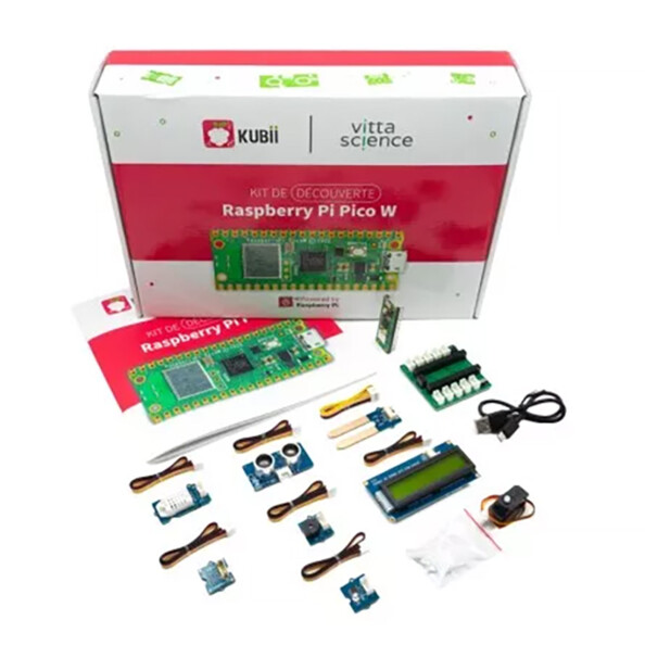 Kit de découverte Pi Pico WH avec capteurs et 15 activités