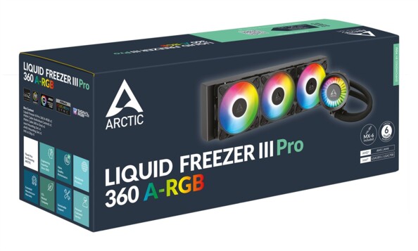 Kit de refroidissement liquide pour processeur Liquid Freezer III Pro 360 A-RGB