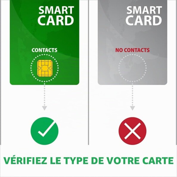 Lecteur de cartes USB-A pour Smart Card, SD, microSD et SIM