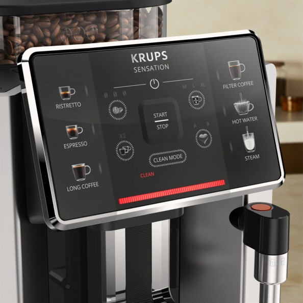 Machine à café automatique Krups Sensation C50 avec broyeur intégré