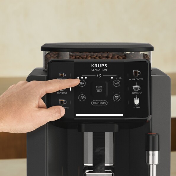 Machine à café automatique Krups Sensation C50 avec broyeur intégré