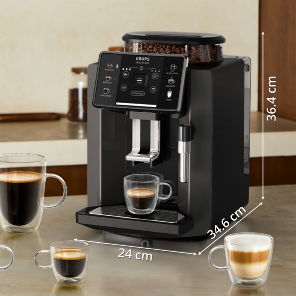 Machine à café automatique Krups Sensation C50 avec broyeur intégré