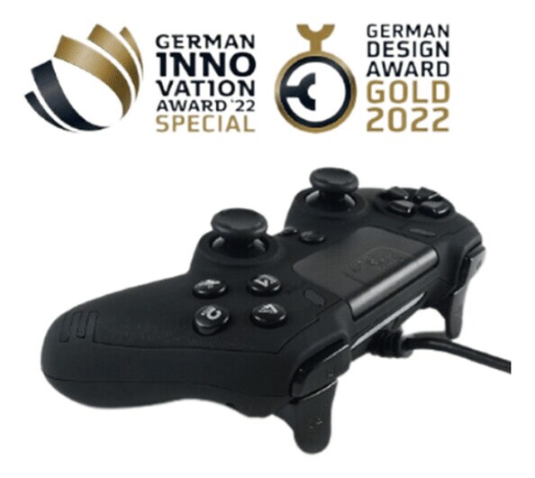 Manette de jeu vidéo filaire USB Metaltech pour PC et PS4 - Noir