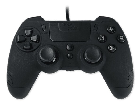 Manette de jeu vidéo filaire USB Metaltech pour PC et PS4 - Noir