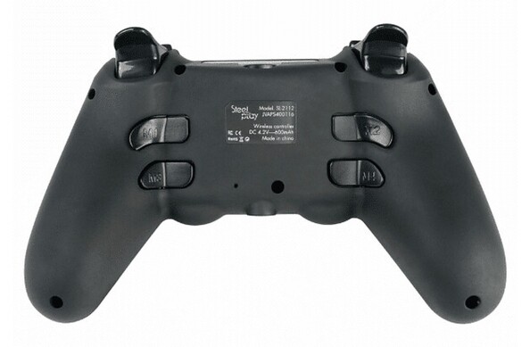 Manette de jeu vidéo filaire USB Metaltech pour PC et PS4 - Noir