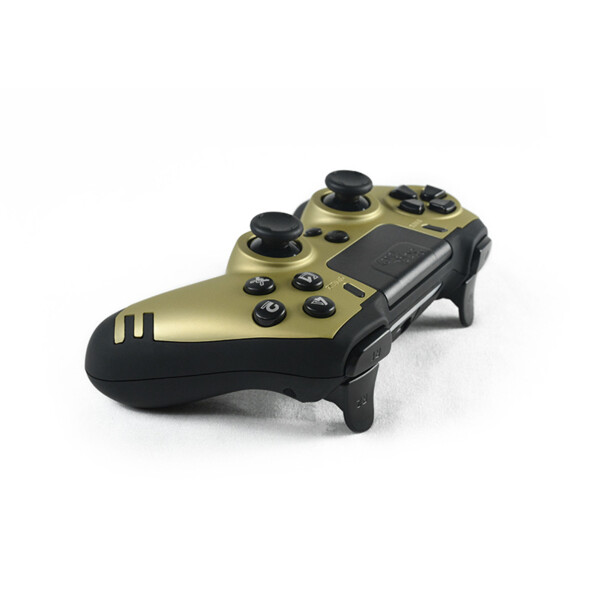 Manette de jeu vidéo sans fil Metaltech pour PC et PS4 - Or