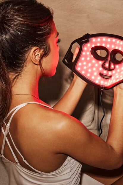 Masque LED dual pour visage et cou sans fil