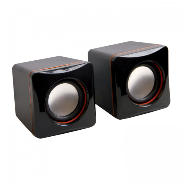 Mini haut-parleurs filaires USB & jack 2 x 2 W RMS de la marque MCL