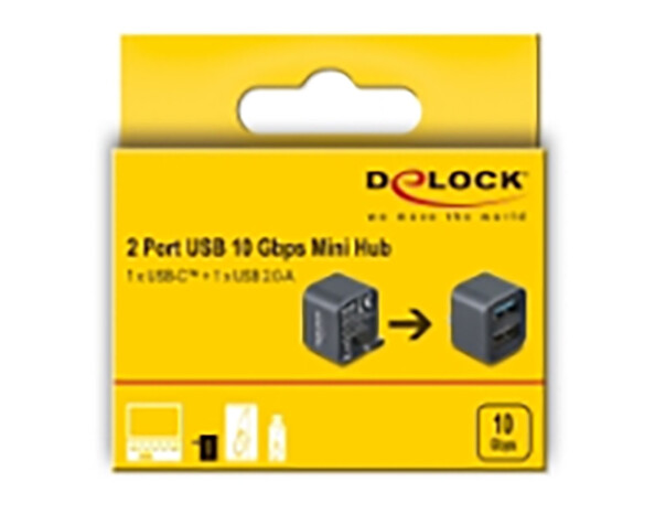 Mini hub USB C vers 2 ports USB A