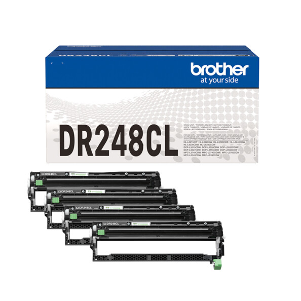 Pack de 4 tambours originaux DR-248CL pour imprimante laser couleur