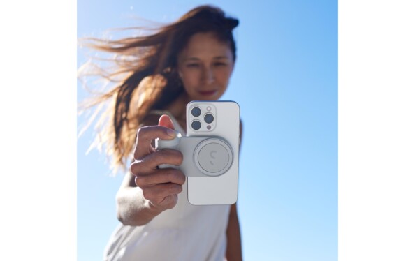 Poignée photo et batterie magnétique pour smartphone SnapGrip Pro - Gris