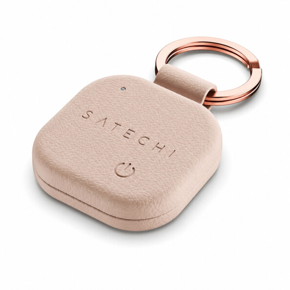 Porte-clés connecté Satechi FindAll en cuir vegan Desert Rose
