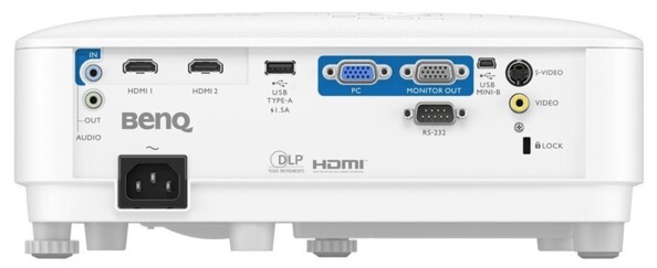 Connectiques du vidéoprojecteur professionnel BenQ MH560
