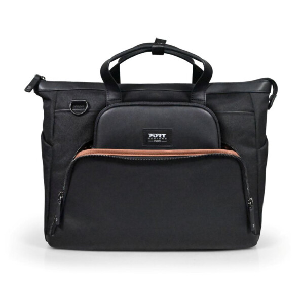 Sac à main pour PC portable 16" MUSE SIGNATURE ECO avec pochette - Noir/Brun