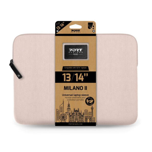 Sacoche pour PC portable MILANO II ECO 13/14" - Rose