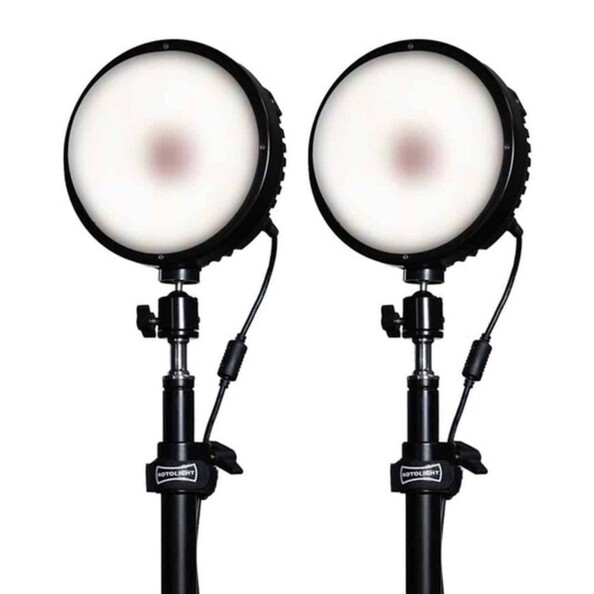 Set de 2 lumières connectées LED RGBWW pour photo et vidéo Neo3