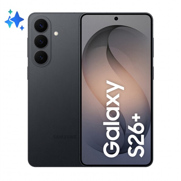Smartphone Galaxy S26+ 5G 256 Go noir avec écran AMOLED 6,7"