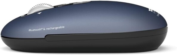 Souris sans fil rechargeable bluetooth Pure Mac 3200 dpi - Bleu foncé
