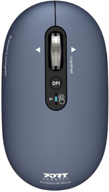 Souris sans fil rechargeable bluetooth Pure Mac 3200 dpi - Bleu foncé
