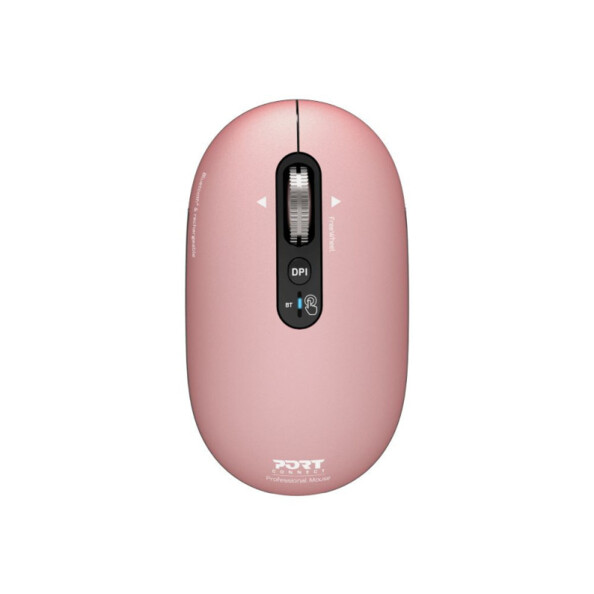 Souris sans fil ergonomique Pure Mac 3200 dpi - Rose
