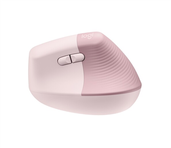 Souris sans fil ergonomique verticale pour droitier Lift 4000 dpi - Rose