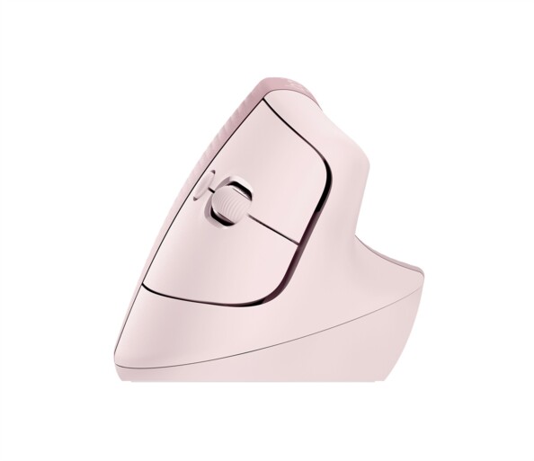 Souris sans fil ergonomique verticale pour droitier Lift 4000 dpi - Rose