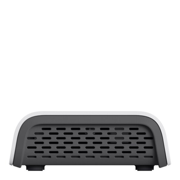 Vue de face de la grille de ventilation intégrée à la station de chargement USB