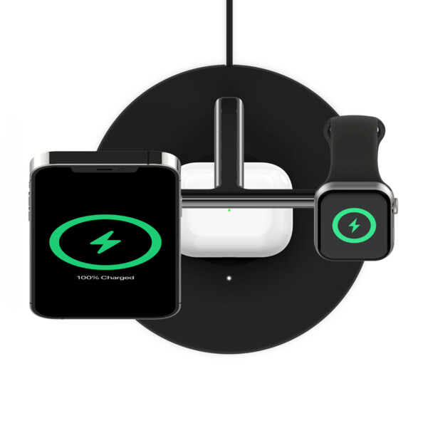 Station de recharge sans fil 3-en-1 MagSafe 15 W BoostCharge