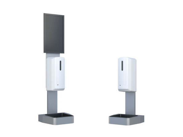 Support de table pour distributeur automatique de désinfectant