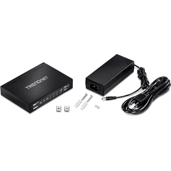 Switch PoE+ Gigabit 6 ports 65 W avec logement SFP