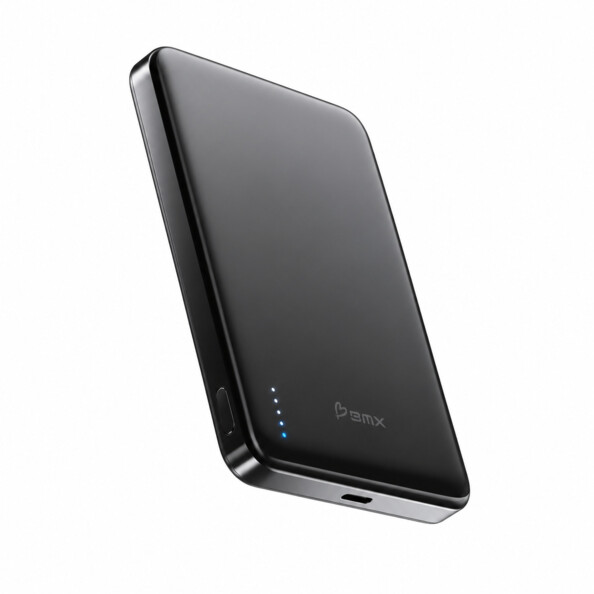 Batterie externe magnétique SolidSafe Air Titanium 10 000 mAh Qi2.2 25 W noire