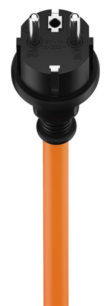 Câble adaptateur CEE 1,5 m avec prise secteur orange