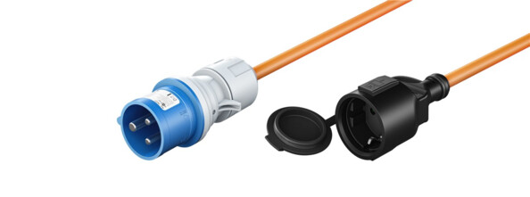 Câble adaptateur CEE orange 1,5 m