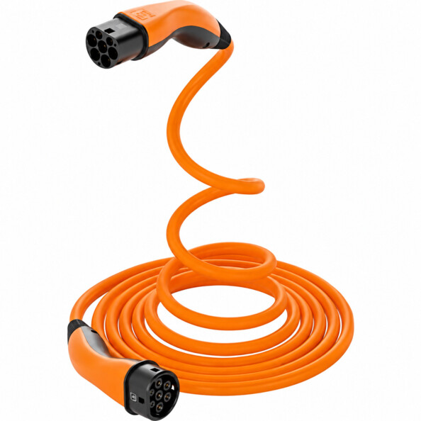 Câble de recharge Type 2 HELIX 11 kW 5 m pour voiture électrique