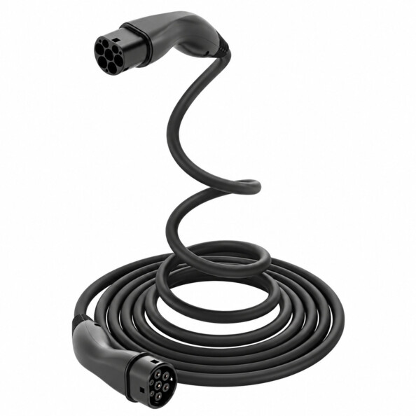 Câble de recharge Type 2 HELIX 22 kW 5 m pour voiture électrique