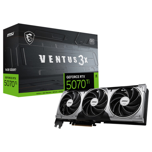 Carte graphique GeForce RTX 5070 Ti VENTUS 3X OC 16 Go GDDR7