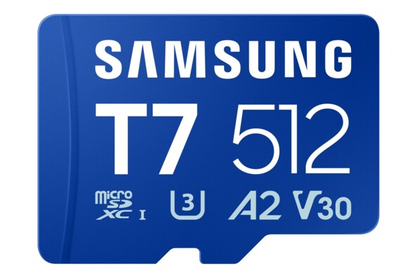 Carte mémoire Samsung T7 microSDXC 512 Go UHS-I U3 V30 A2
