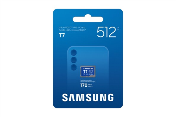 Carte MicroSD Samsung T7 UHS-I U3 V30 A2 - 512 Go