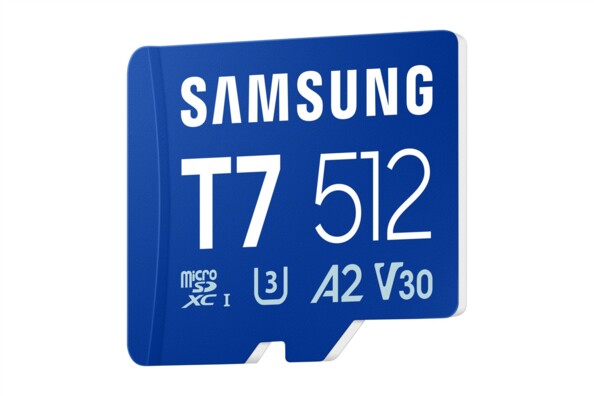 Carte mémoire Samsung T7 microSDXC 512 Go UHS-I U3 V30 A2
