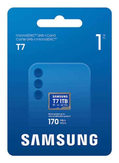 Carte MicroSD Samsung T7 UHS-I U3 V30 A2 - 1 To