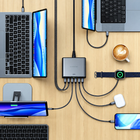 Chargeur de bureau 6 ports USB-C ChargeView 240 W